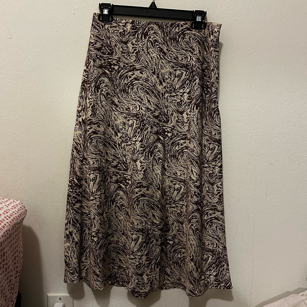 Who what wear brown midi skirt medium